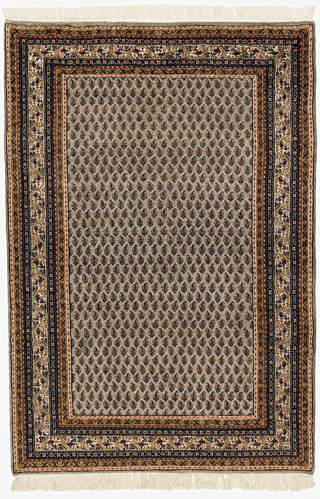 4' x 5' 10  Hand Knotted Mir Wool Rug