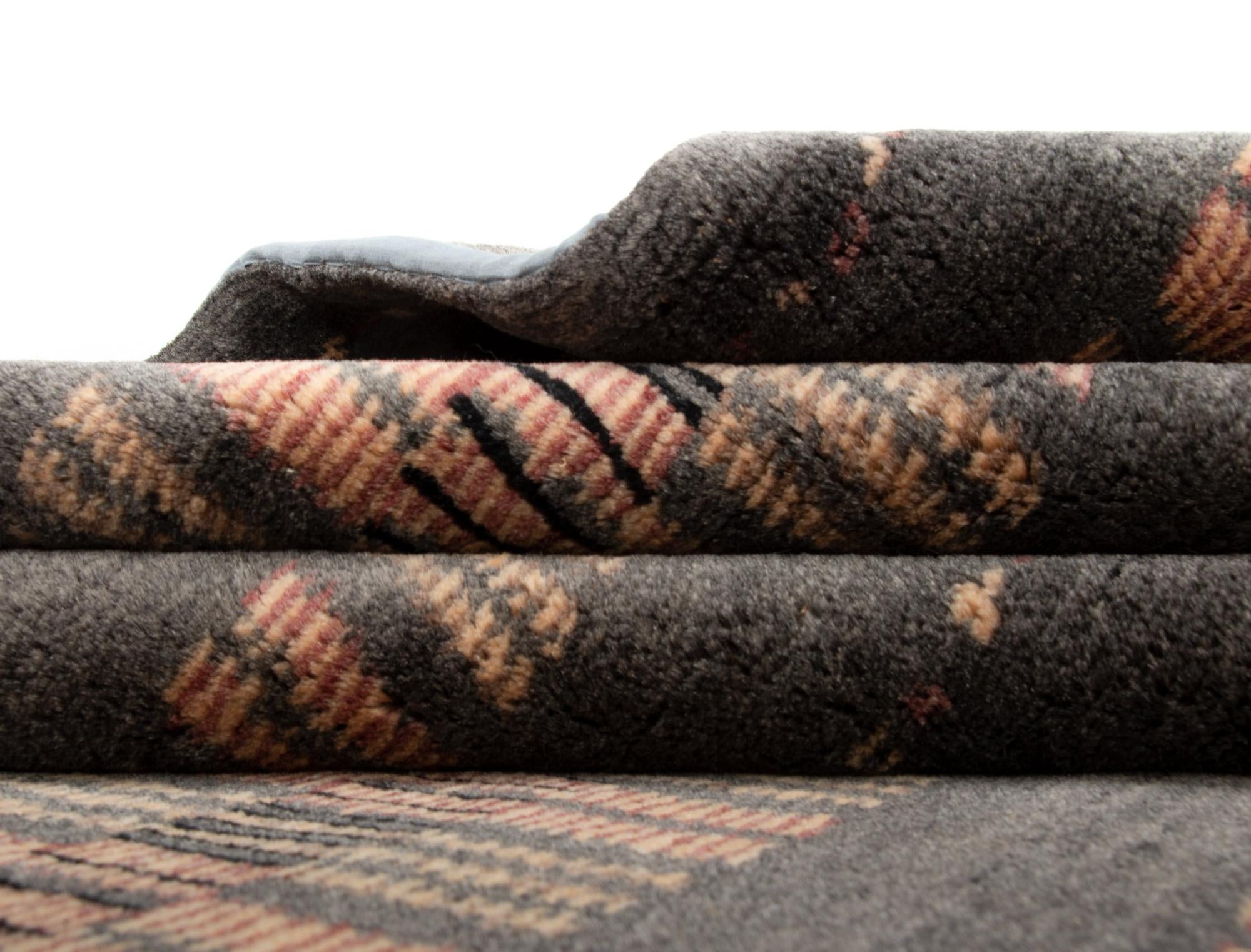 8' 5 x 9' 11 Modern Manshu Wool Rug