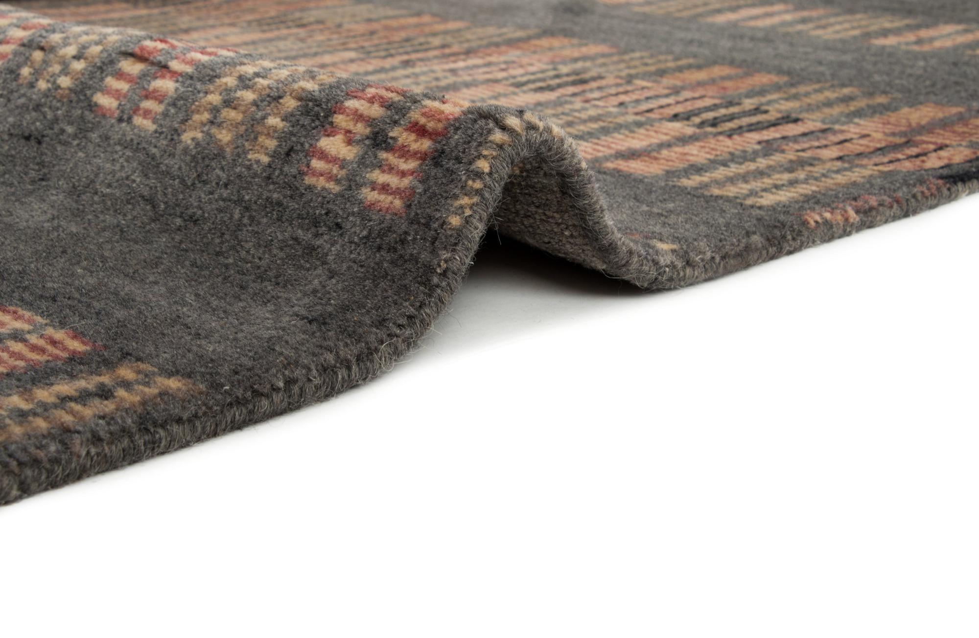 8' 5 x 9' 11 Modern Manshu Wool Rug