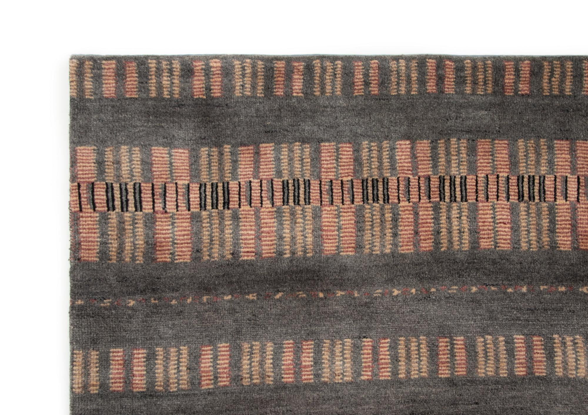 8' 5 x 9' 11 Modern Manshu Wool Rug