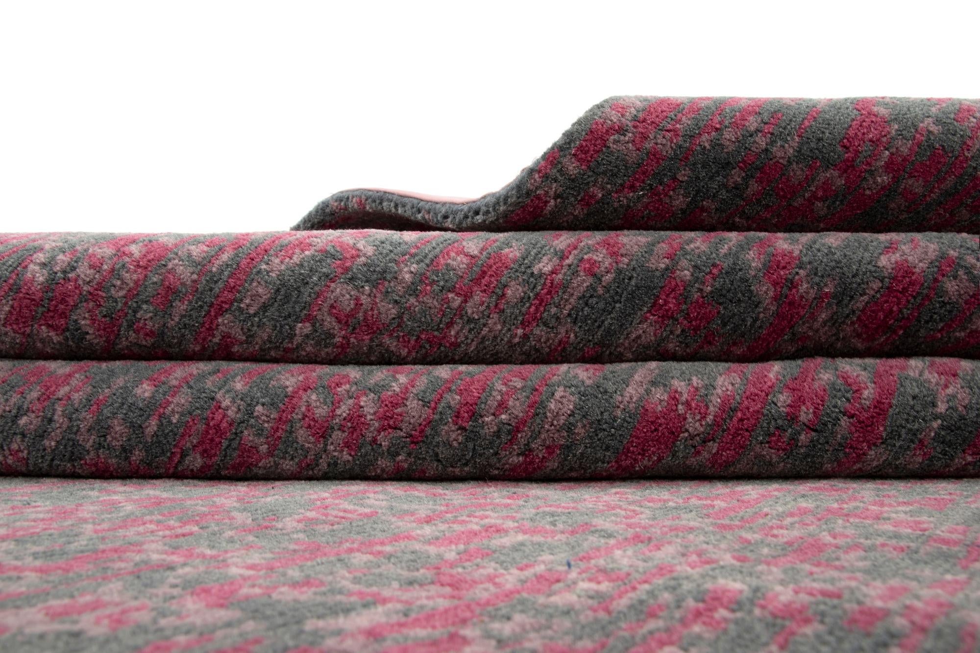 7' 8 x 10' Modern Manshu Wool Rug