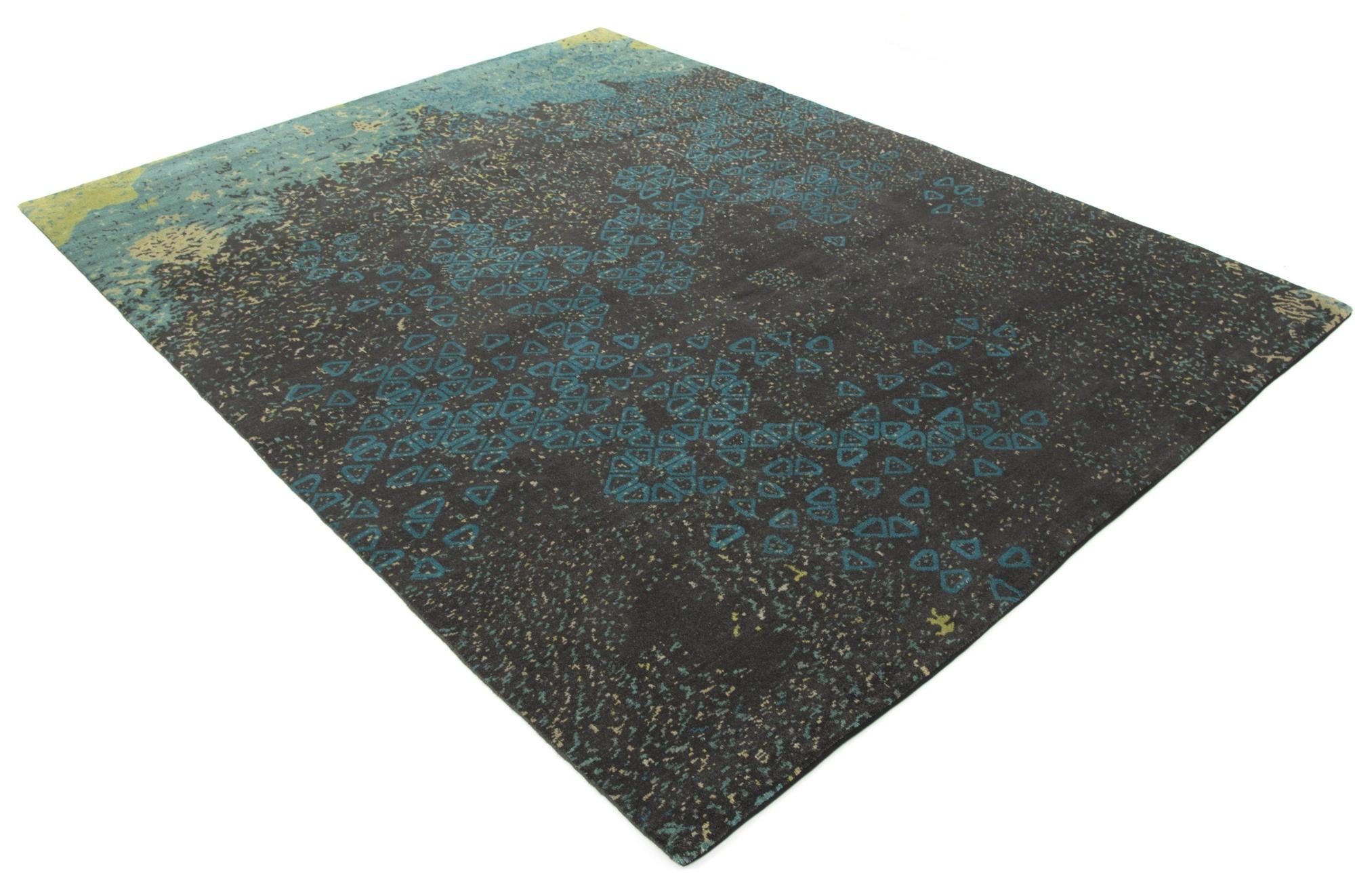7' 6 x 9' 9 Modern Manshu Wool Rug