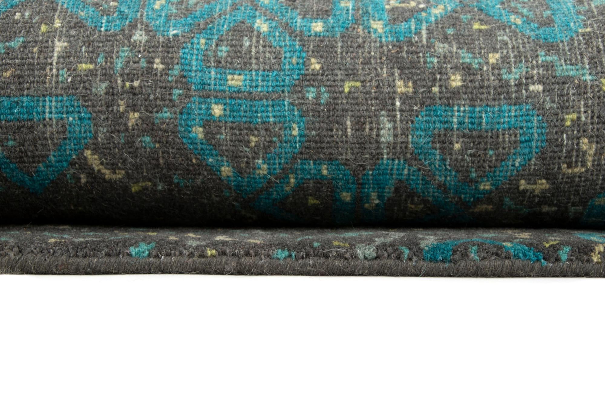 7' 6 x 9' 9 Modern Manshu Wool Rug