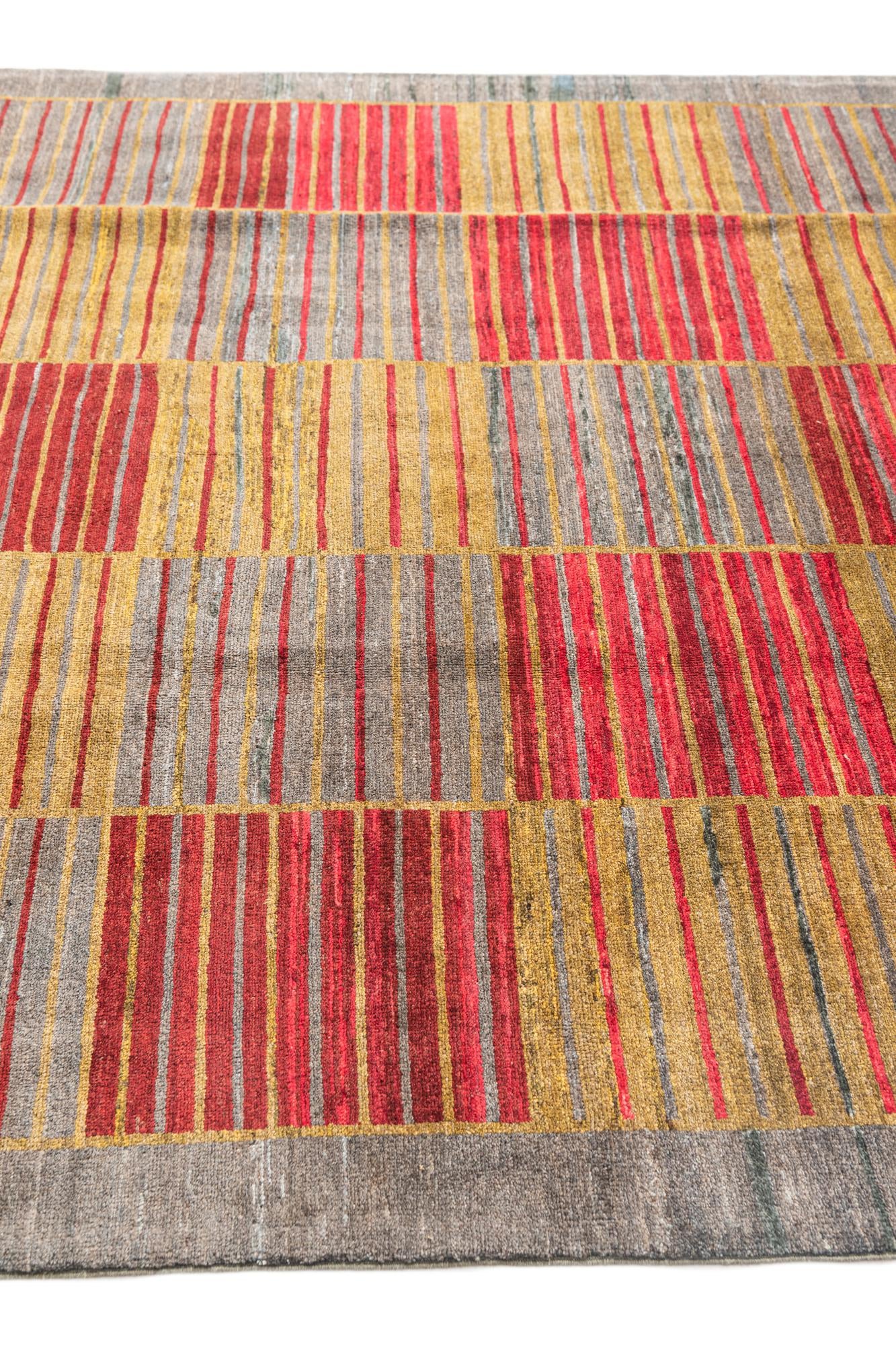 6' 8 x 10' 1 Hand Knotted Modern Ziegler Rug