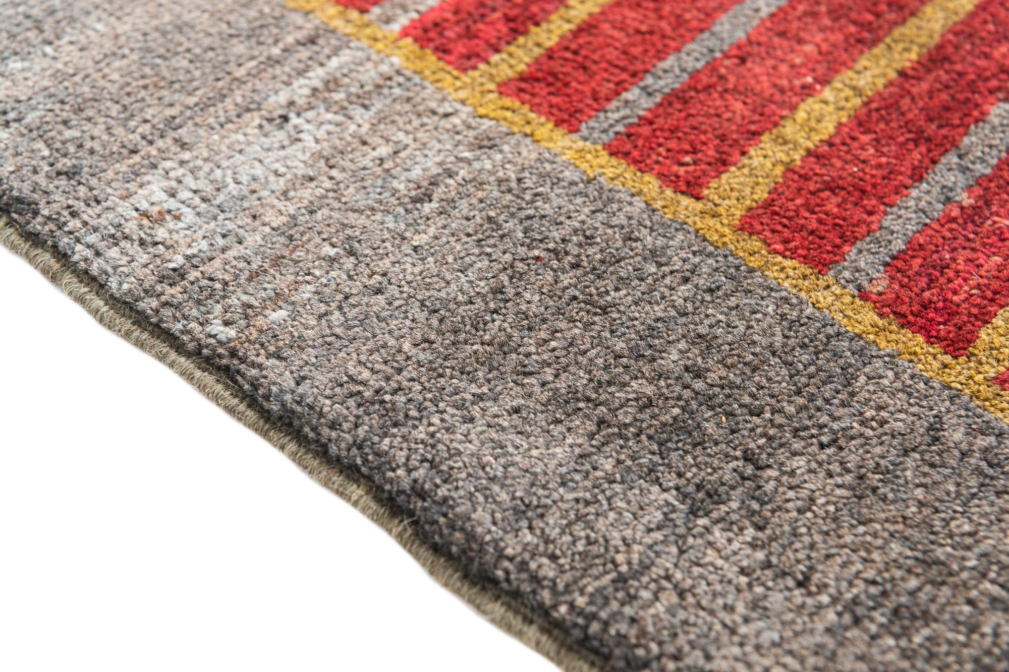 6' 8 x 10' 1 Hand Knotted Modern Ziegler Rug