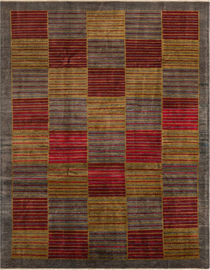 Detail image of 6' 8 x 10' 1 Hand Knotted Modern Ziegler Rug