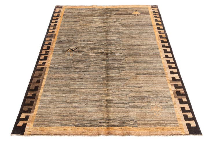 Detail image of 5' x 6' 5 Hand Knotted Modern Ziegler Rug