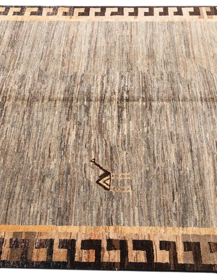 Detail image of 5' x 6' 5 Hand Knotted Modern Ziegler Rug