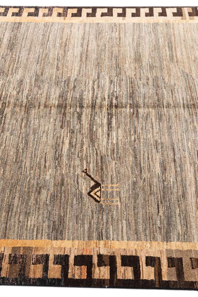 5' x 6' 5 Hand Knotted Modern Ziegler Rug