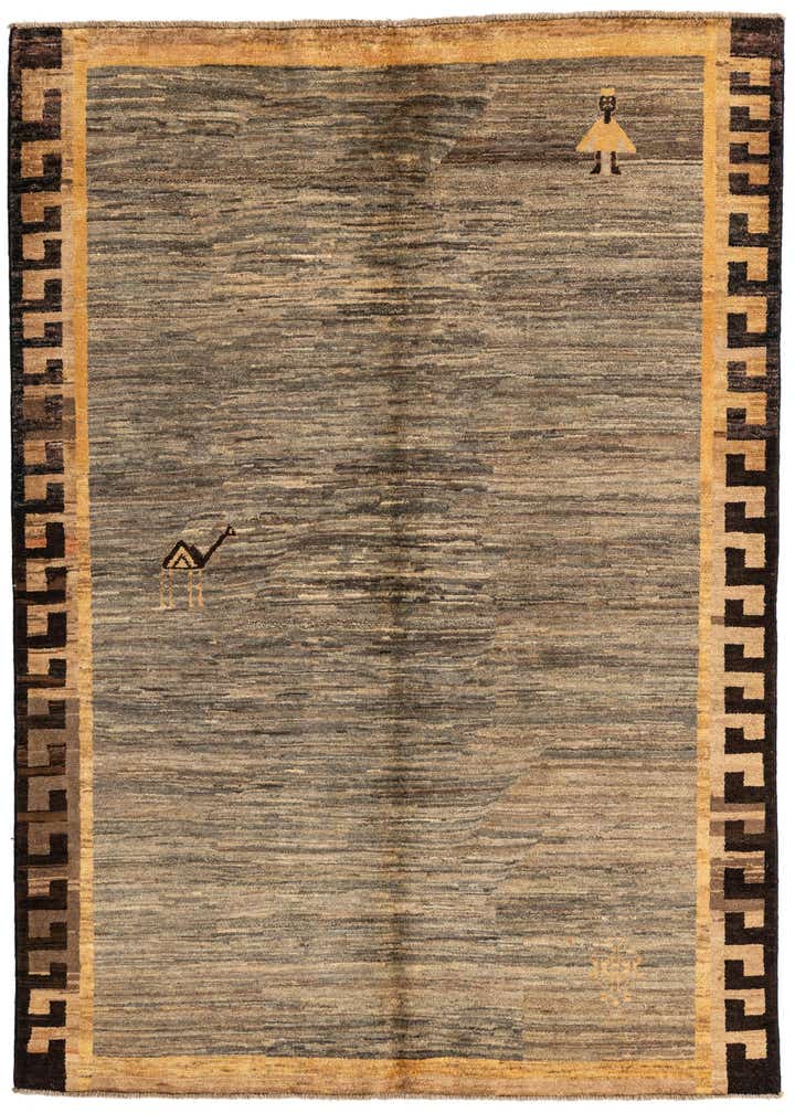 5' x 6' 5 Hand Knotted Modern Ziegler Rug