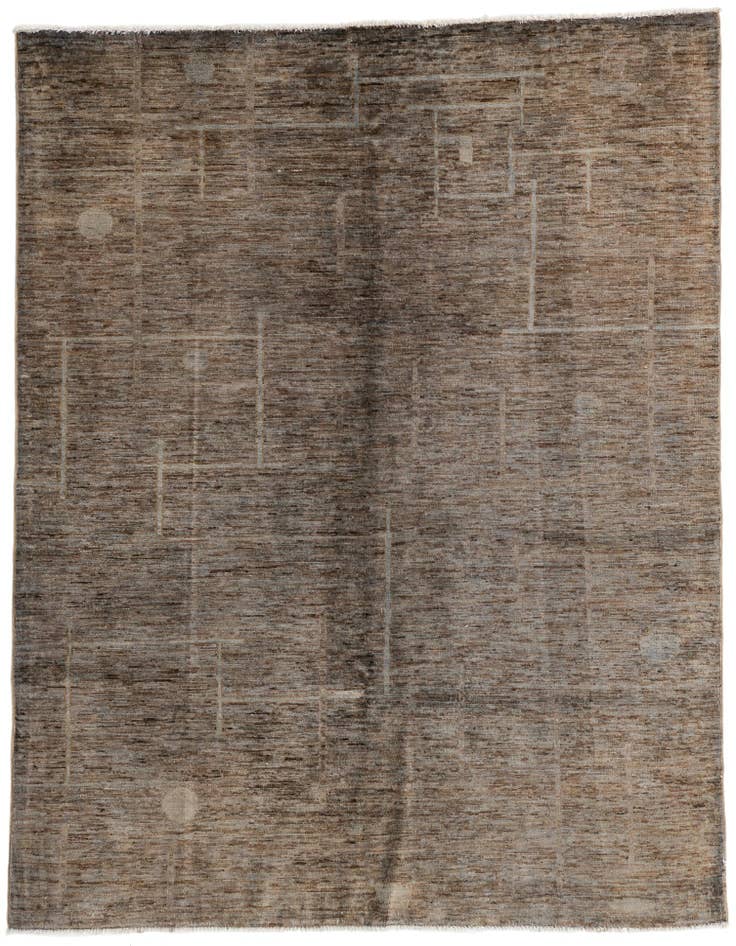 Detail image of 5' x 6' 7 Hand Knotted Modern Ziegler Rug