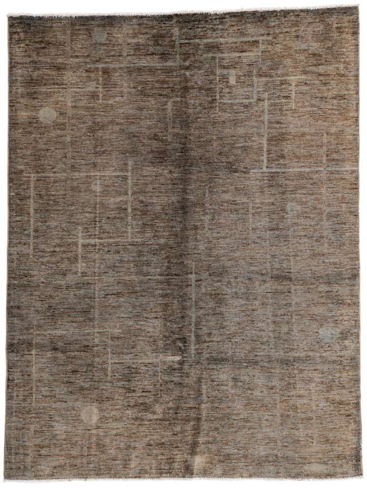 5' x 6' 7 Hand Knotted Modern Ziegler Rug