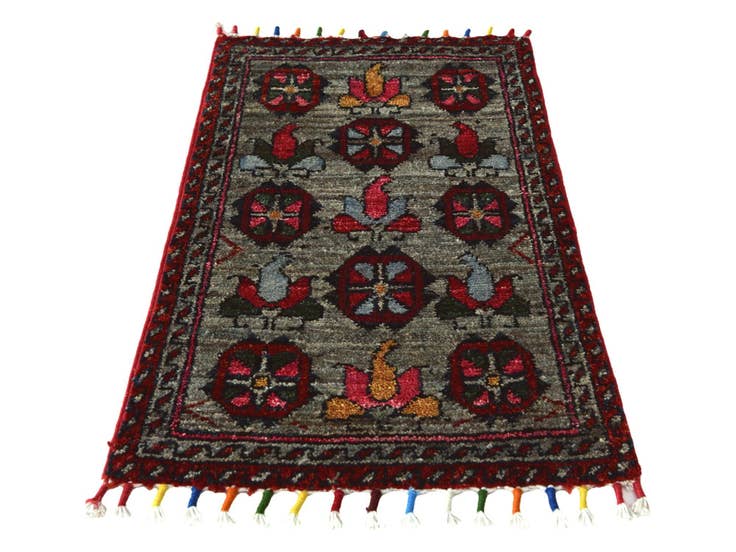 Detail image of 1' 3 x 2' 1 Hand Knotted Modern Ziegler Rug