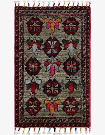 1' 3 x 2' 1 Hand Knotted Modern Ziegler Rug