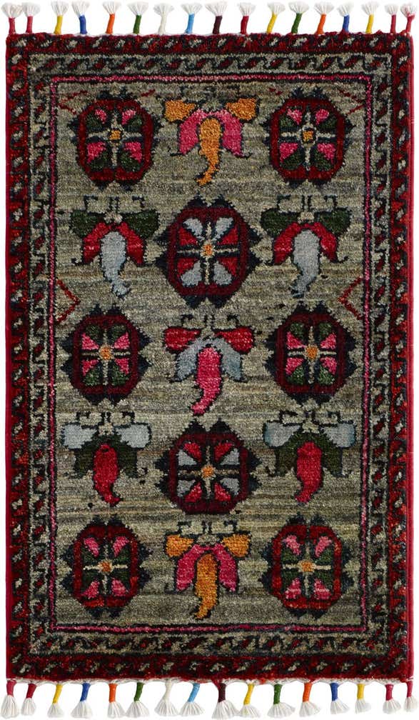 1' 3 x 2' 1 Hand Knotted Modern Ziegler Rug