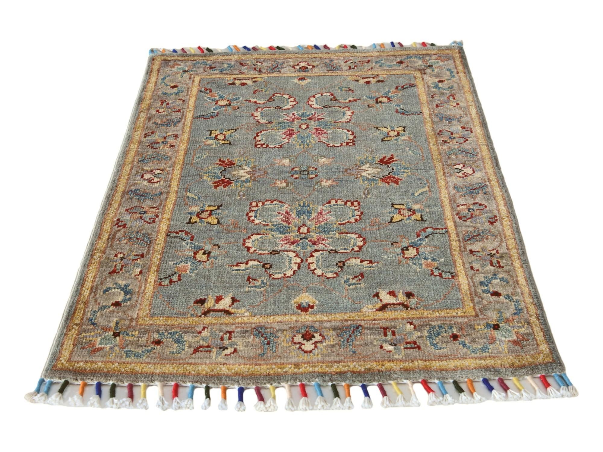 2' x 2' 11 Hand Knotted Modern Ziegler Rug