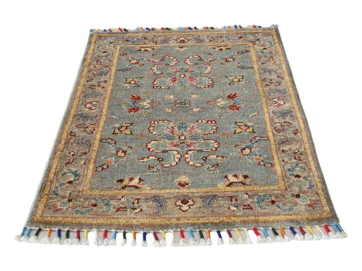 2' x 2' 11 Hand Knotted Modern Ziegler Rug