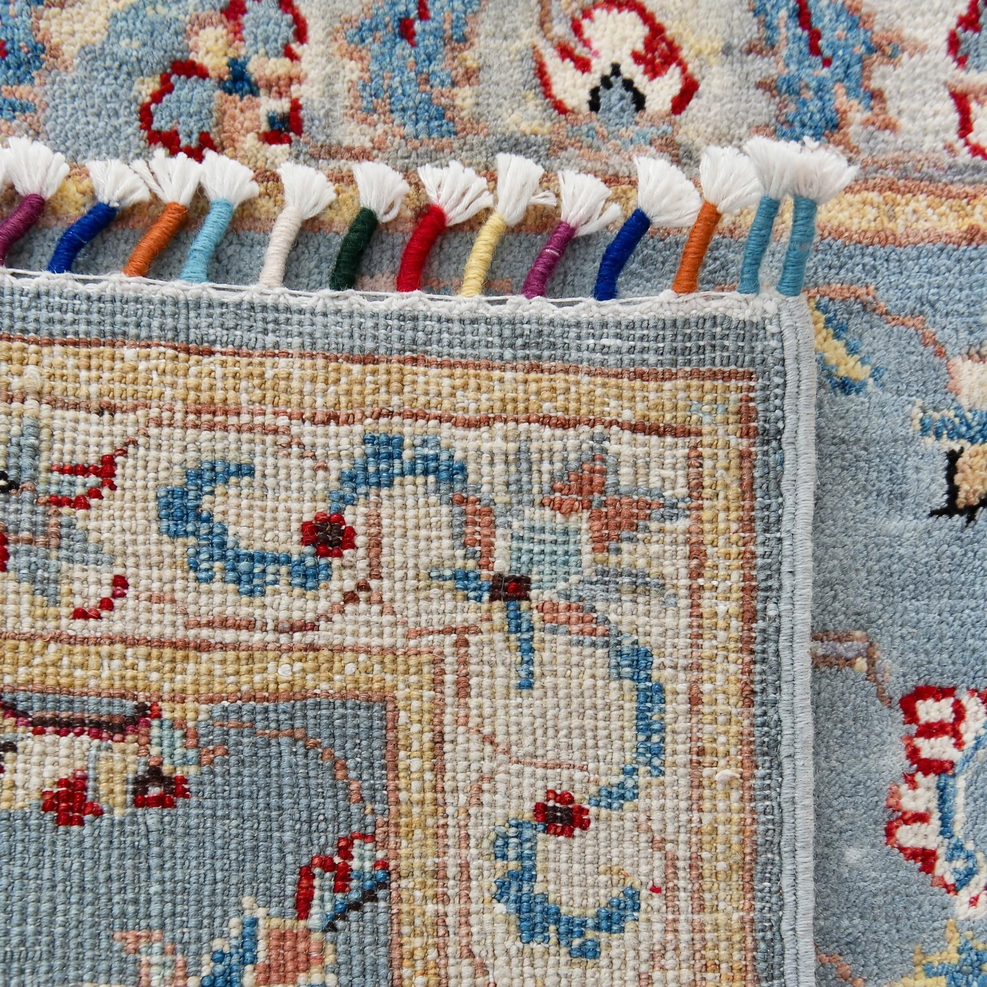 60cm x 90cm Hand Knotted Modern Ziegler Rug