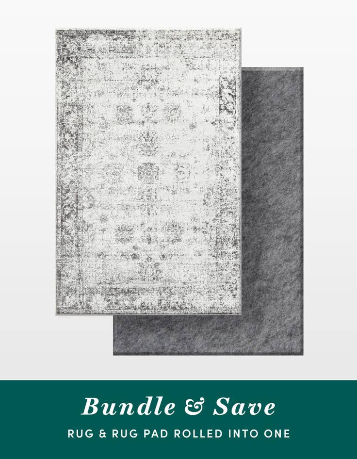 Detail image of 5' 3 x 8' Monte Carlo Rug With Pad Bundle