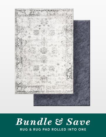 Gray Monte Carlo Rug With Pad Bundle