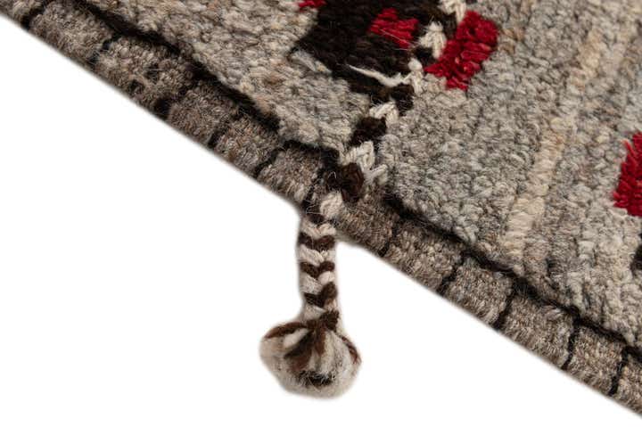 4' 3 x 5' 10 Hand Knotted Moroccan Wool Rug