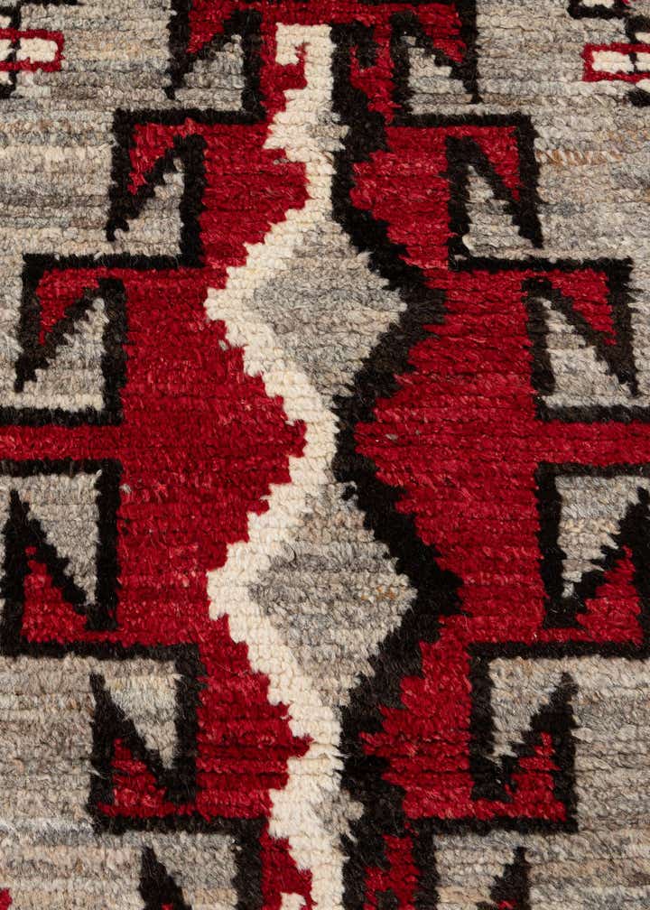 4' 3 x 5' 10 Hand Knotted Moroccan Wool Rug