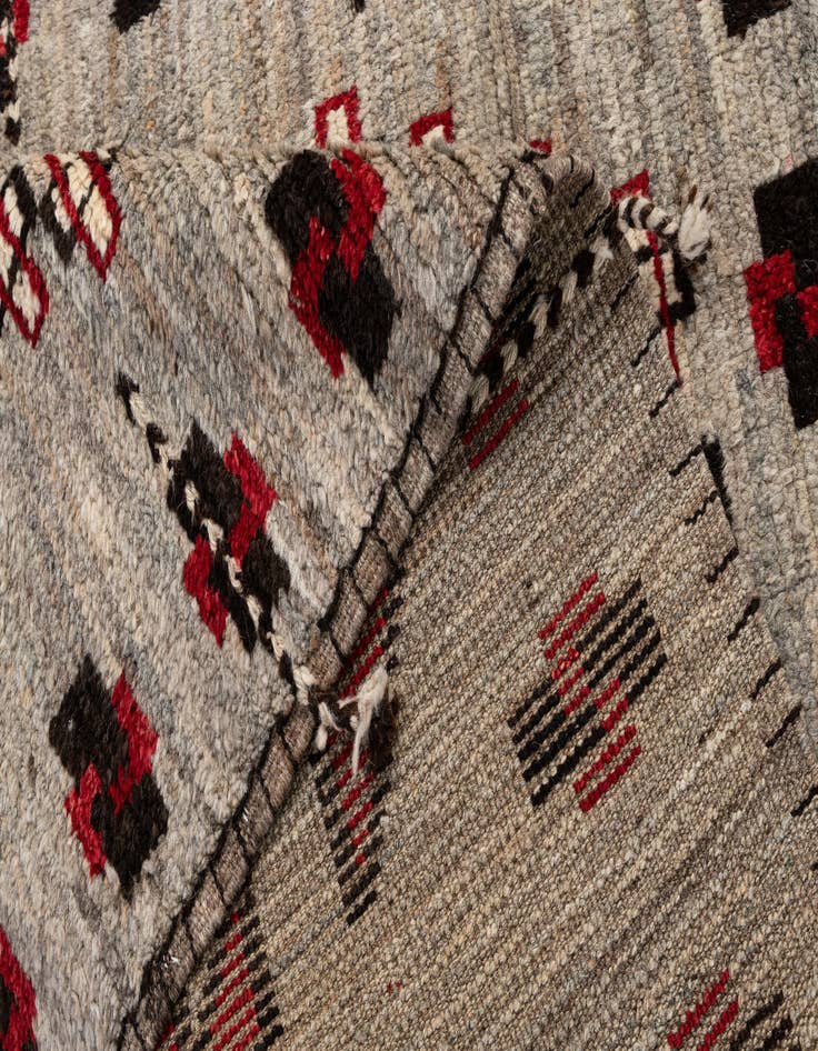 Detail image of 4' 3 x 5' 10  Hand Knotted Moroccan Wool Rug