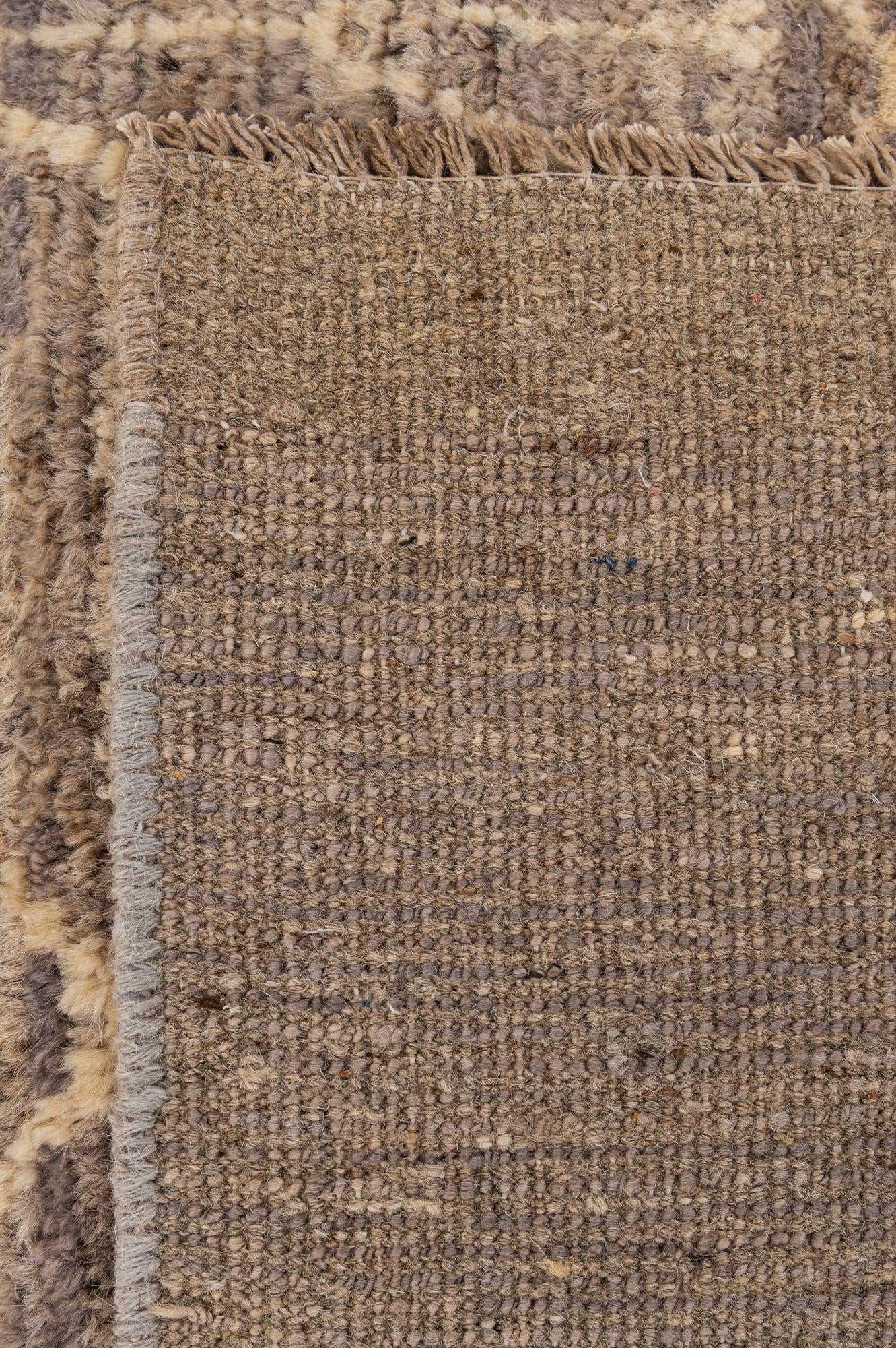4' 8 x 6' 2 Hand Knotted Moroccan Wool Rug