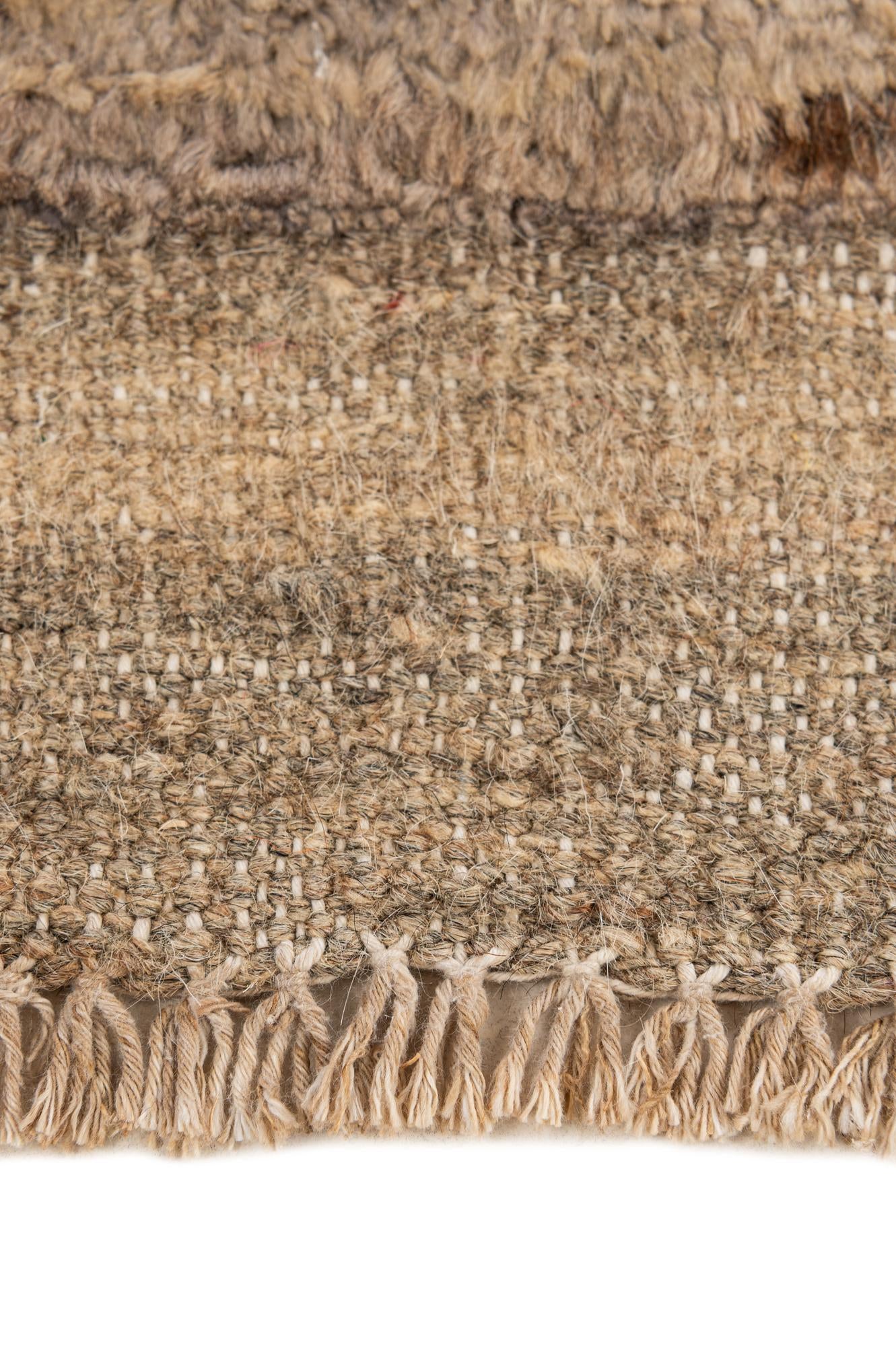 4' 8 x 6' 2 Hand Knotted Moroccan Wool Rug