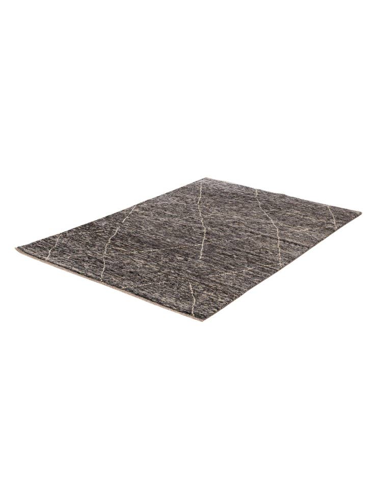 Detail image of 4' 7 x 6' 5 Hand Knotted Moroccan Wool Rug