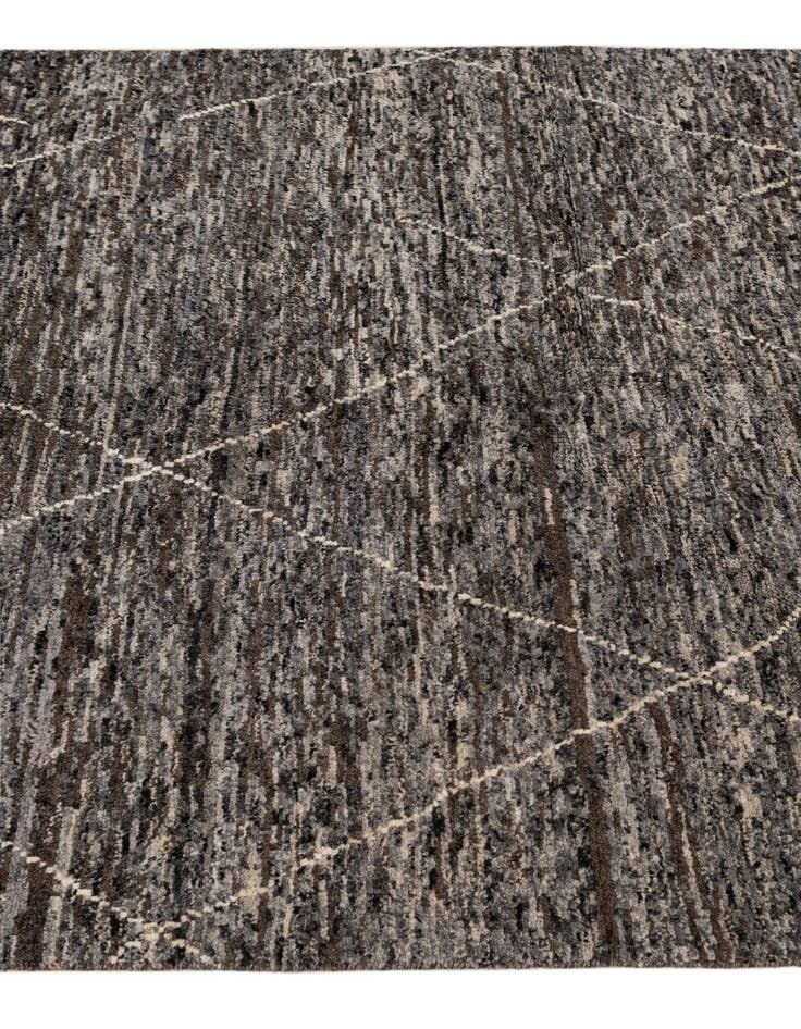 Detail image of 4' 7 x 6' 5  Hand Knotted Moroccan Wool Rug