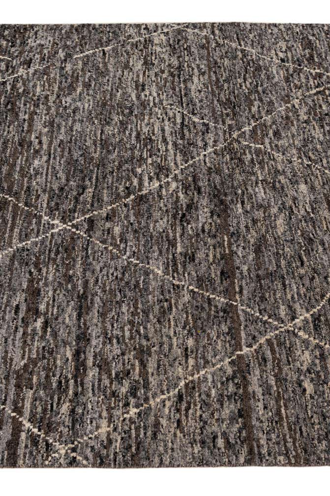 4' 7 x 6' 5 Hand Knotted Moroccan Wool Rug