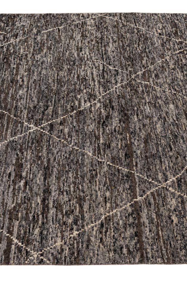 Detail image of 4' 7 x 6' 5 Hand Knotted Moroccan Wool Rug