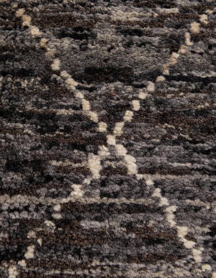 Detail image of 4' 7 x 6' 5  Hand Knotted Moroccan Wool Rug
