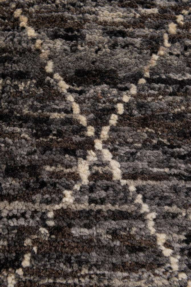 4' 7 x 6' 5 Hand Knotted Moroccan Wool Rug