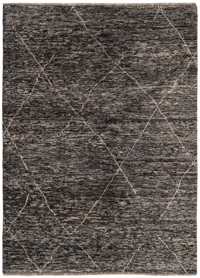Detail image of 4' 7 x 6' 5 Hand Knotted Moroccan Wool Rug