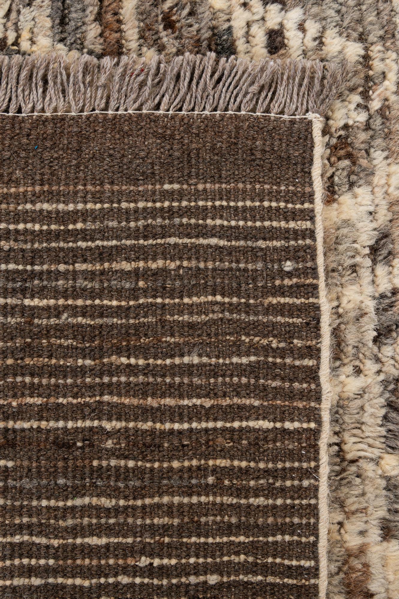 5' 5 x 8' Hand Knotted Moroccan Wool Rug