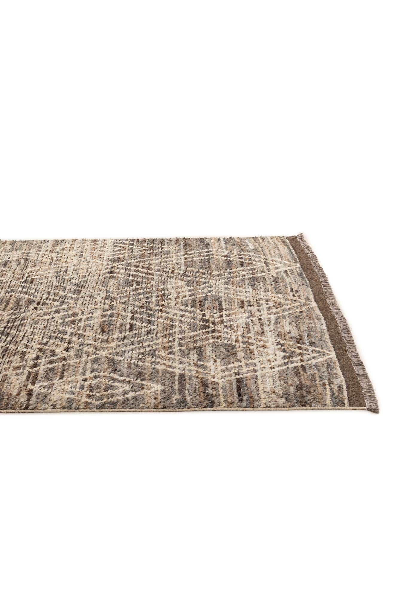 5' 5 x 8' Hand Knotted Moroccan Wool Rug