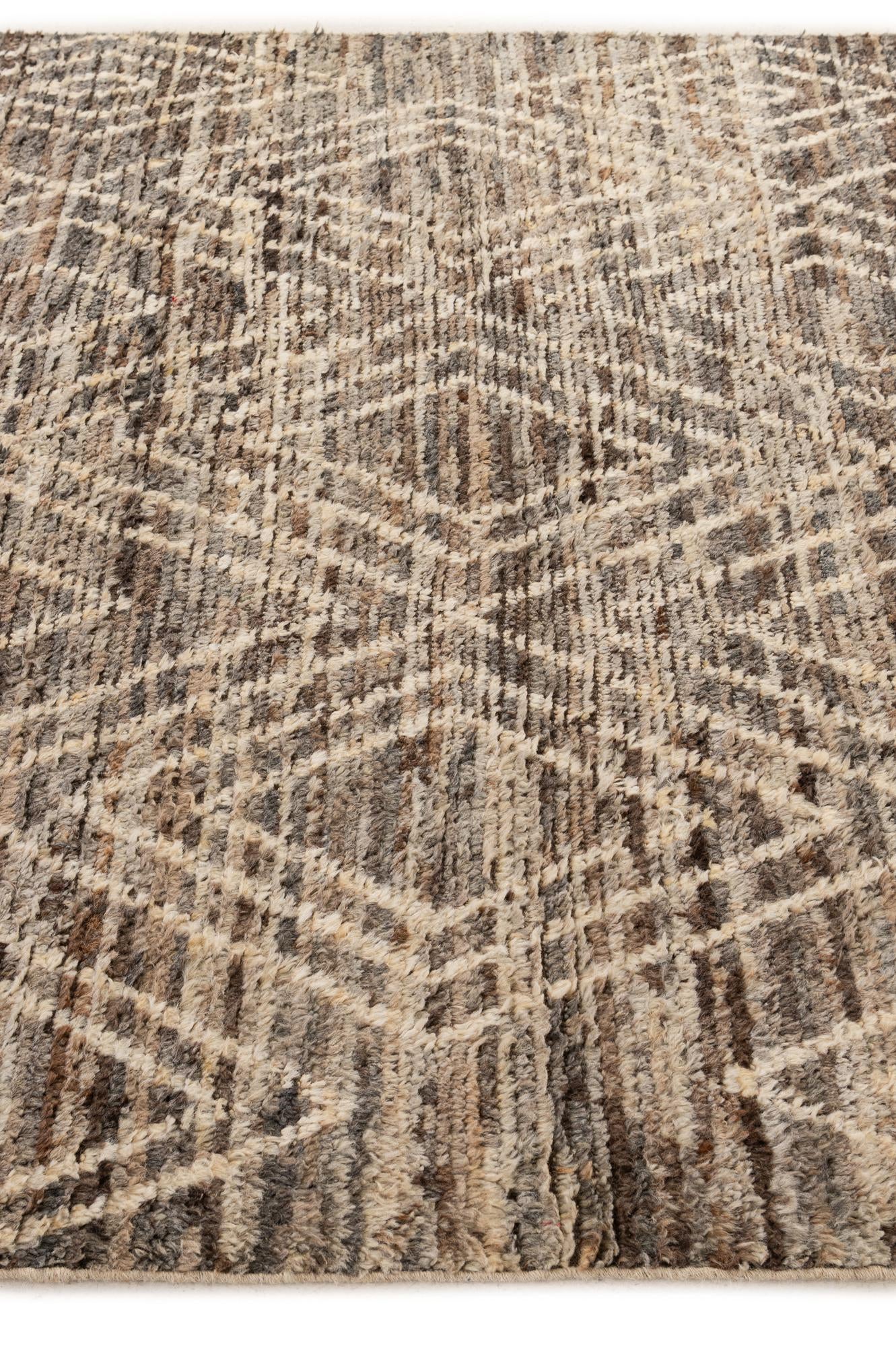 5' 5 x 8' Hand Knotted Moroccan Wool Rug
