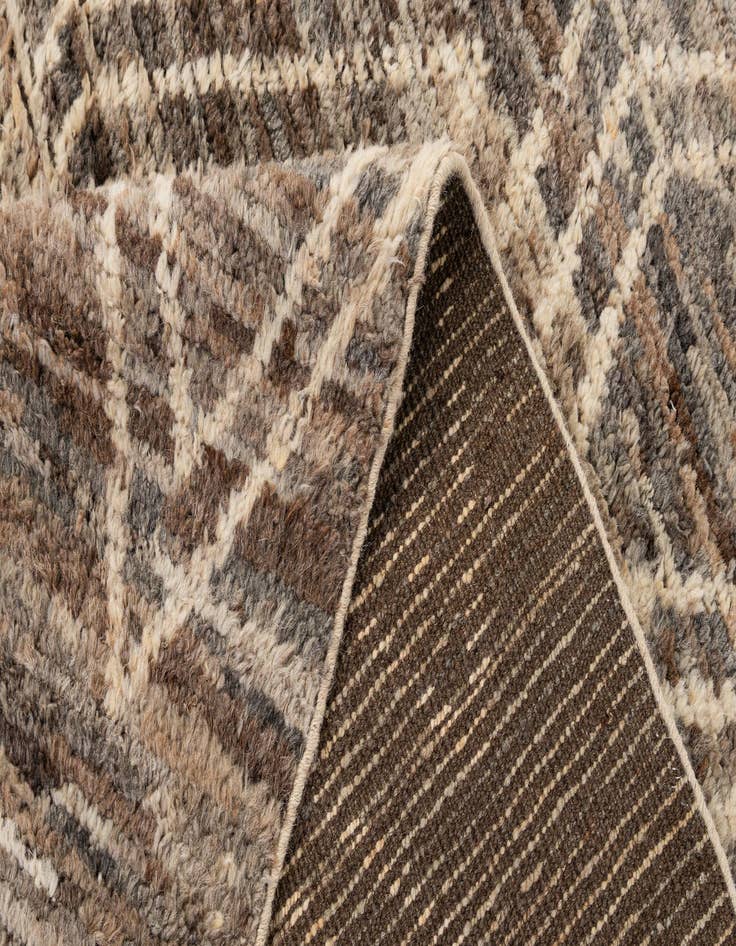 Detail image of 5' 5 x 8'  Hand Knotted Moroccan Wool Rug