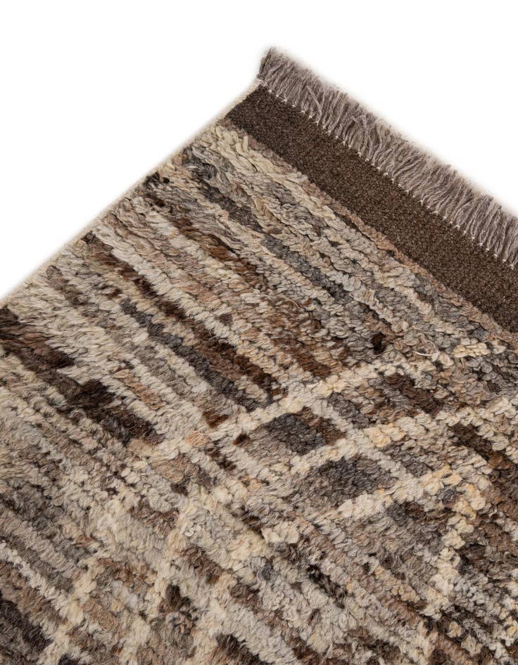 Detail image of 5' 5 x 8'  Hand Knotted Moroccan Wool Rug