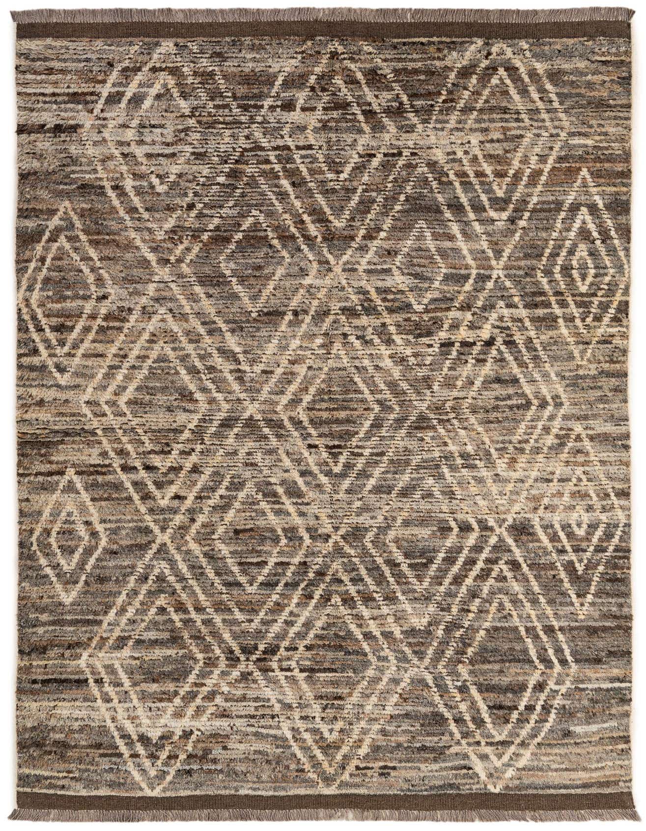 5' 5 x 8' Hand Knotted Moroccan Wool Rug