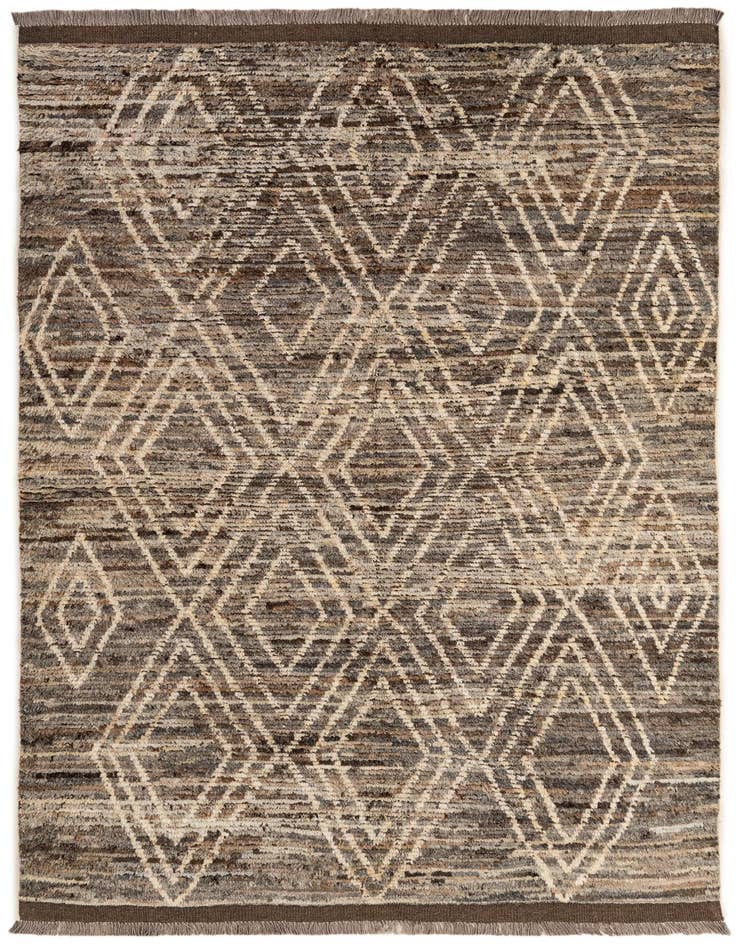 Detail image of 5' 5 x 8' Hand Knotted Moroccan Wool Rug