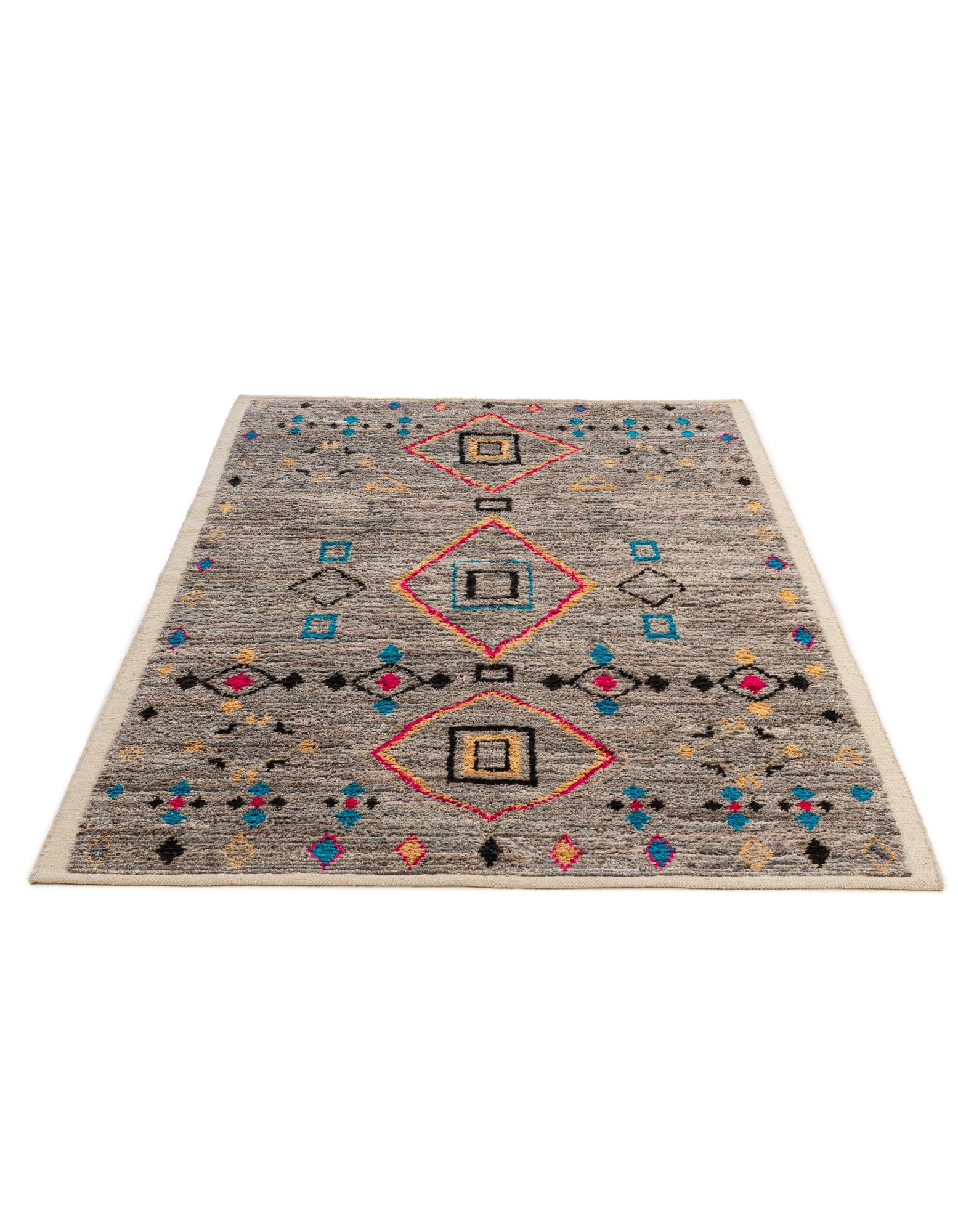 5' 4 x 7' 11 Hand Knotted Moroccan Wool Rug