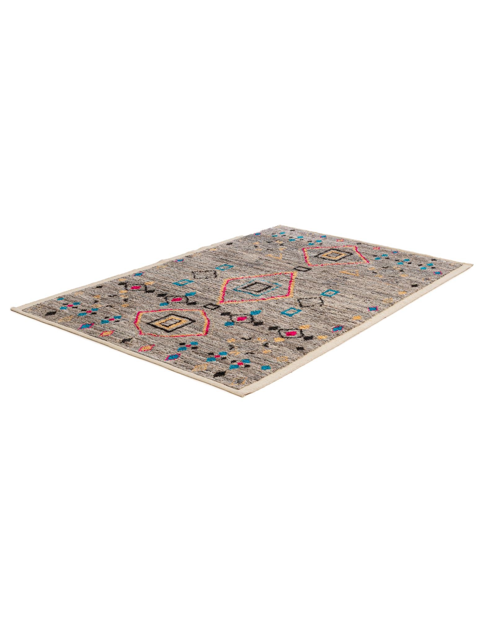 5' 4 x 7' 11 Hand Knotted Moroccan Wool Rug