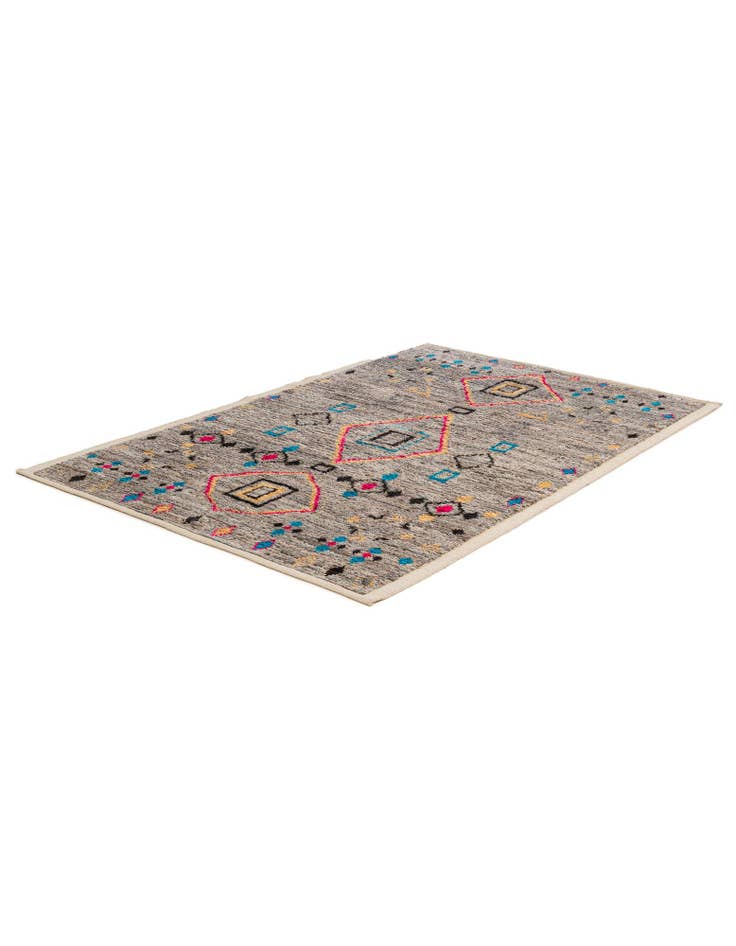 Detail image of 5' 4 x 7' 11 Hand Knotted Moroccan Wool Rug