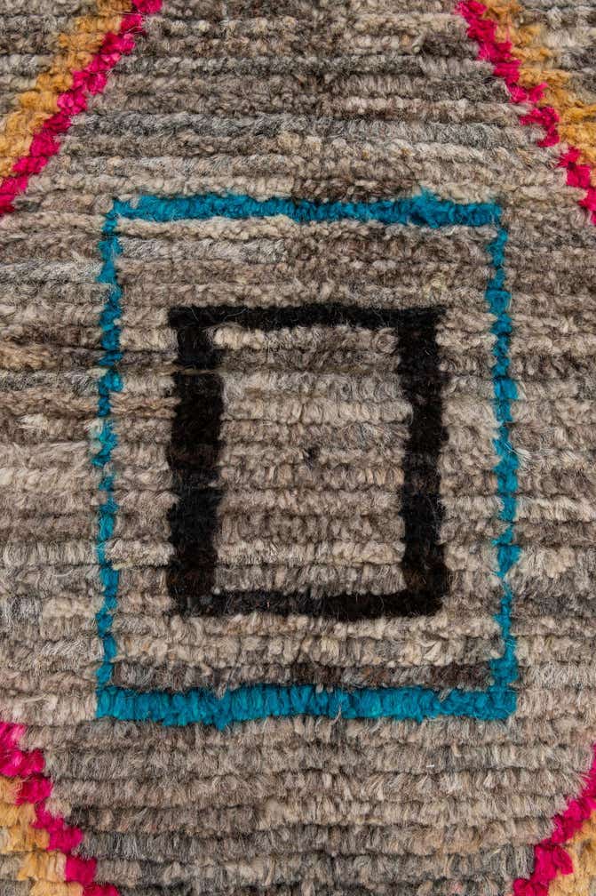 5' 4 x 7' 11 Hand Knotted Moroccan Wool Rug