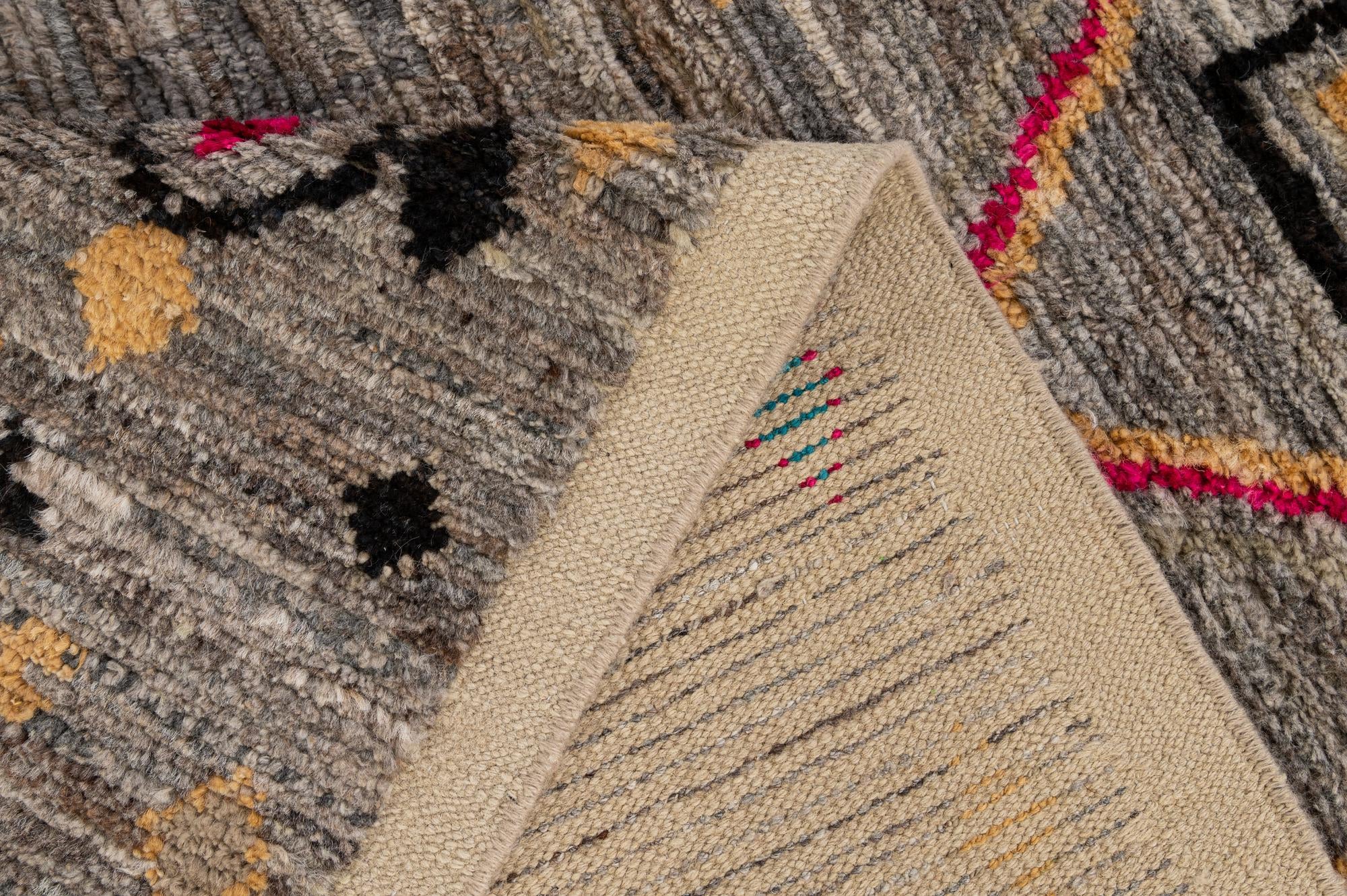 5' 4 x 7' 11 Hand Knotted Moroccan Wool Rug