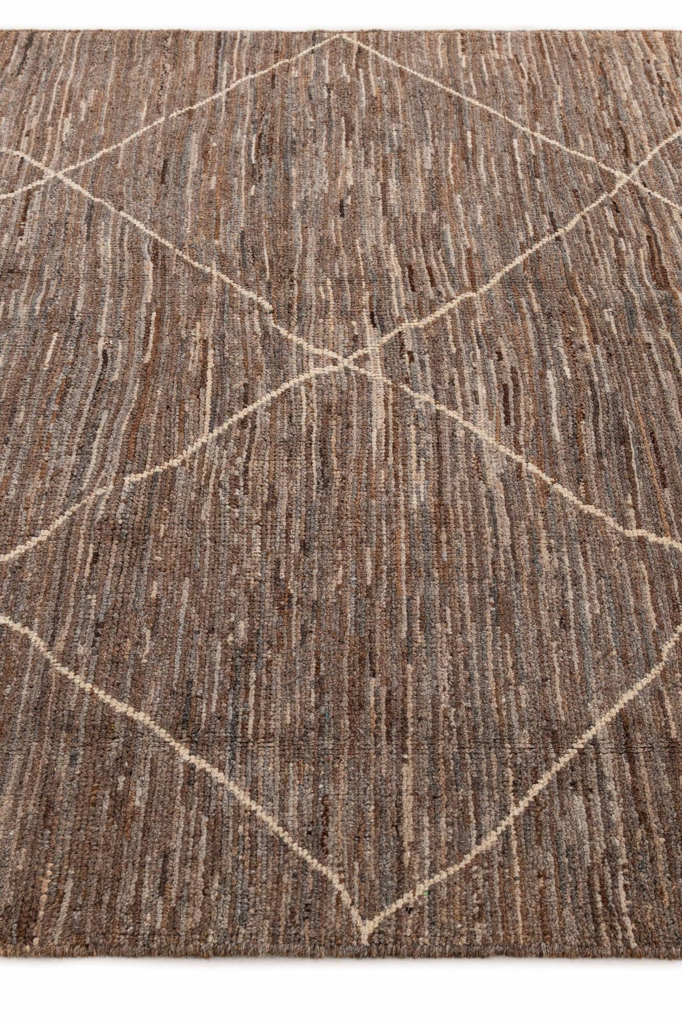 5' 11 x 7' 11 Hand Knotted Moroccan Wool Rug