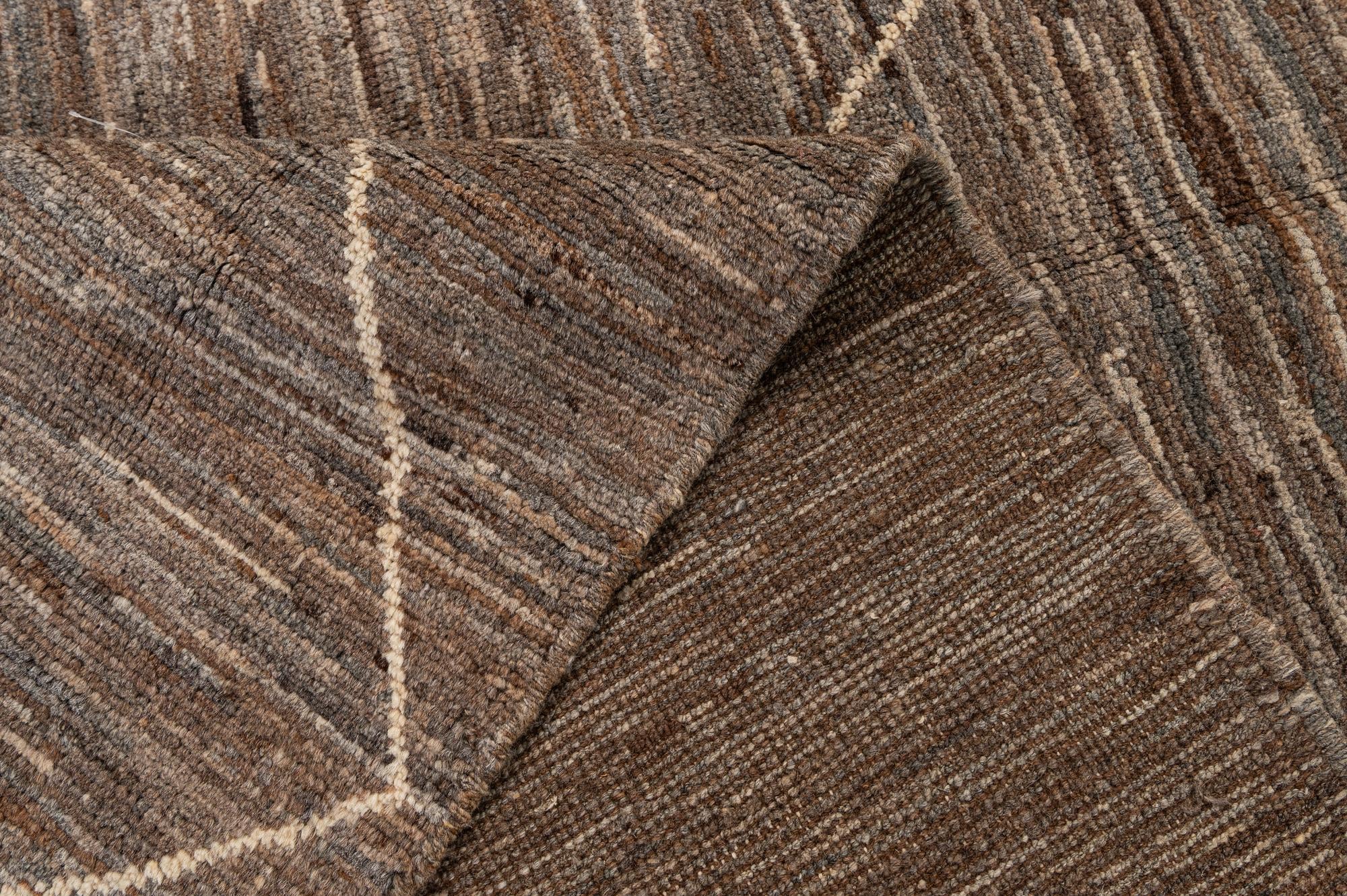 5' 11 x 7' 11 Hand Knotted Moroccan Wool Rug